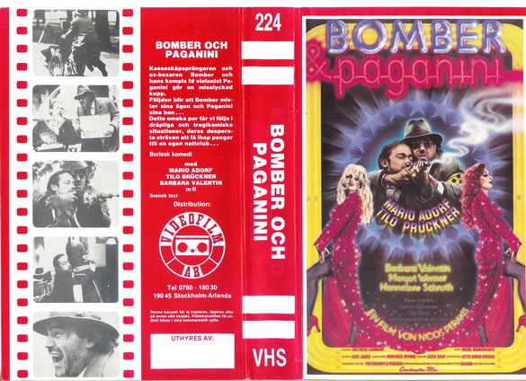 224 BOMBER OCH PAGANINI (VHS)